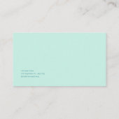 White Rose Floral and Glowing Green River Valley 名刺 (裏面)