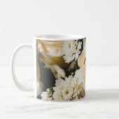 White Rose Flower Photography Floral Design コーヒーマグカップ (左)