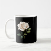 White Rose Graphic  コーヒーマグカップ (左)