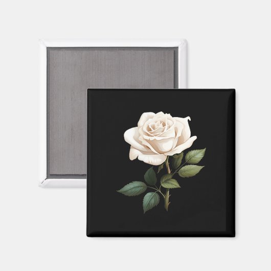 White Rose Graphic マグネット (正面/裏面)