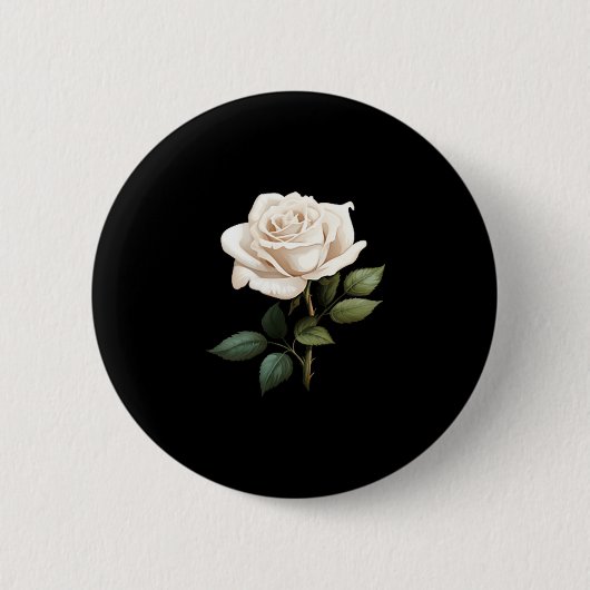 White Rose Graphic  缶バッジ (正面)