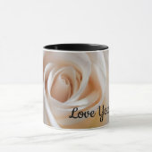 White Rose "Love You Mom" mug マグカップ (中央)