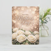 White Rose Mother’s Day Greeting Design シーズンカード (スタンド正面)