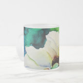 White Rose Mug フロストグラスマグカップ (正面左)