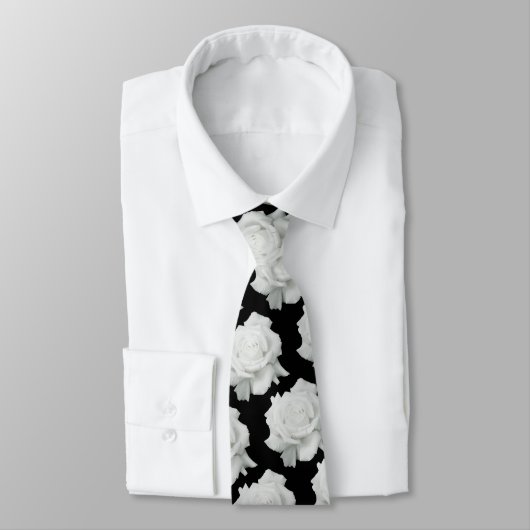 White Rose Petals Necktie ネクタイ (タイ)
