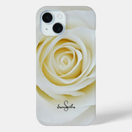White Rose Phone case iPhone 15ケース