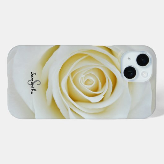 White Rose Phone case Case-Mate iPhoneケース (裏面 (横))