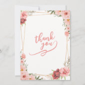 White Rose Wedding Card 招待状 (裏面)