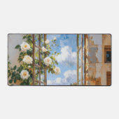 White Rose Window Desk Mat デスクマット (正面)