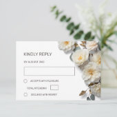 White Roses 3D Flowers 出欠カード (スタンド正面)