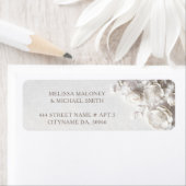 White Roses 3D Flowers |  Wedding ラベル (インサイチュ)