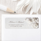 White Roses 3D Flowers |  Wedding ラベル (インサイチュ)