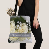 White Roses All Over Print Tote Bag トートバッグ (クローズアップ)