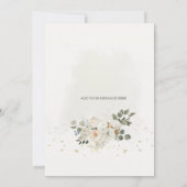 White Roses Baby Announcement 招待状 (裏面)