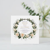 White Roses & Baby’s Breath 招待状 (スタンド正面)