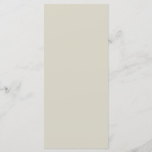 White Roses Beige Menu メニュー (裏面)