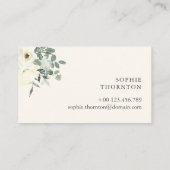 White roses elegant  名刺 (裏面)