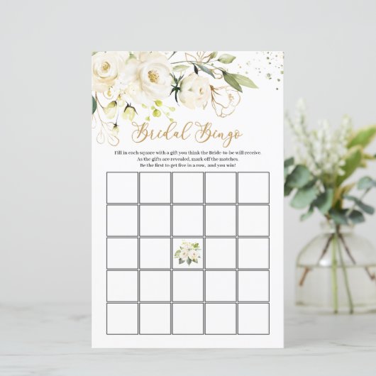 White Roses Foliage Bridal Bingo Game (スタンド正面)