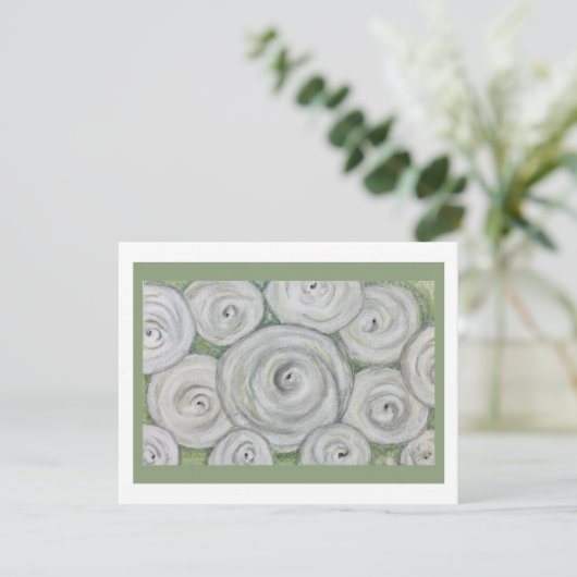 White Roses Note card 招待状 (スタンド正面)