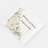 White Roses Wedding, Reception, Dinner Napkins (コーナー)