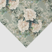 White Sage Green Floral Gift 薄葉紙 (詳細)