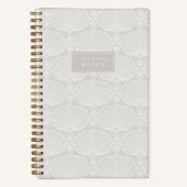 White Sand Beige | Deco Fans Personalized ノートブック (正面)