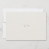 White & Sand | Flat Photo Wedding Save  セーブザデート (裏面)