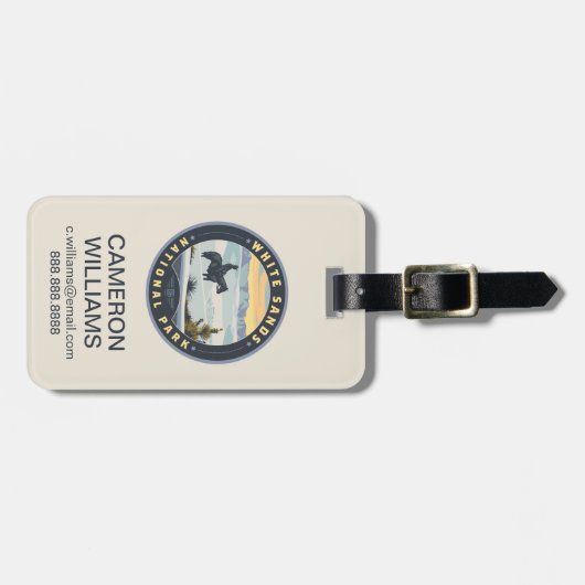 White Sands National Park ラゲッジタグ (正面横)