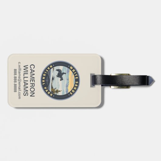 White Sands National Park ラゲッジタグ (裏面横)