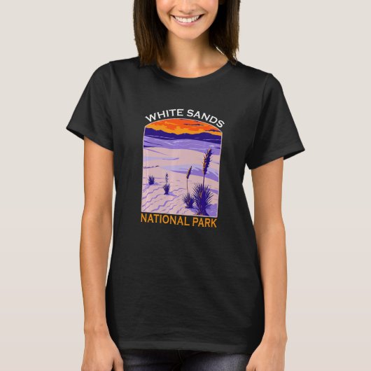 White Sands National Park New Mexico Hiking Souven Tシャツ (正面)