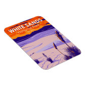 White Sands National Park New Mexico Vintage マグネット (右側)