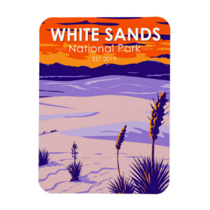 White Sands National Park New Mexico Vintage マグネット