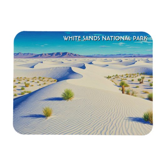 White Sands National Park Souvenir マグネット (横)