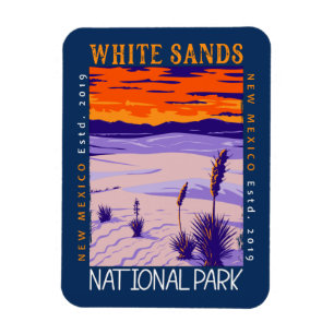 White Sands National Park Vintage Distressed  マグネット