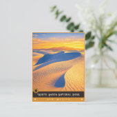 White Sands National Park | Vintage Postcard ポストカード (スタンド正面)