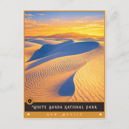 White Sands National Park | Vintage Postcard ポストカード (正面)