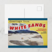 White Sands New Mexicoポストカード ポストカード (正面/裏面)