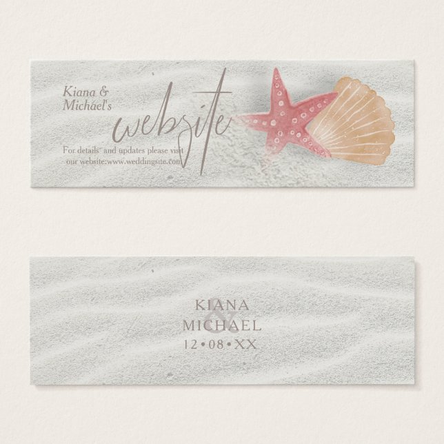 White Sands Starfishの結婚Webサイト挿入ID605 (正面&裏面)
