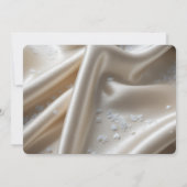 White Satin Roses Wedding 招待状 (裏面)