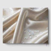 White Satin with Roses and Peony Wedding ゲストブック (裏面)