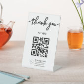 White Scan Me QRコードロゴペデスタル記号 台座サイン (インサイチュ)