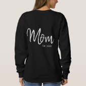 White Script Established Mom スウェットシャツ (裏面)