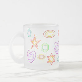 White shapes mug フロストグラスマグカップ