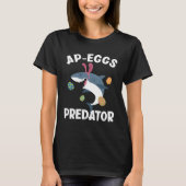 White Shark Easter Bunny Ap Eggs Predator Tシャツ (正面)