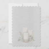 White Shiny Elegant Sparkly Frame Wedding 招待状 (裏面)