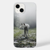 White Siberian Husky iPhone 14 Case Case-Mate iPhoneケース (裏面)