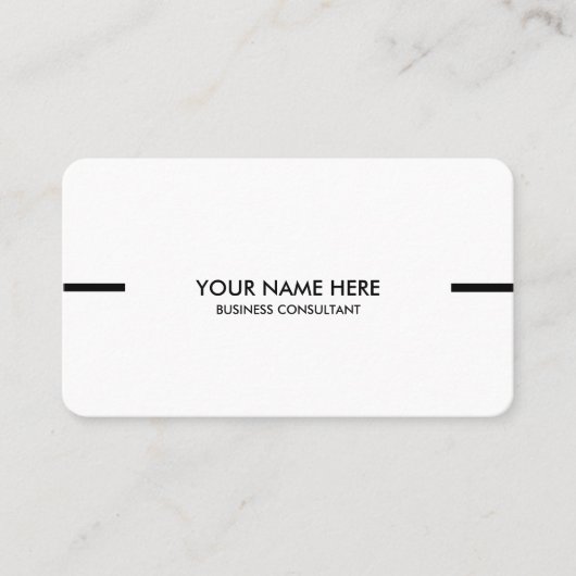 White Simple and Beautiful Business card design 名刺 (正面)