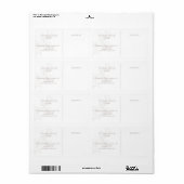 White | Simple Modern Florist Shipping Labels ラベル (フルシート)