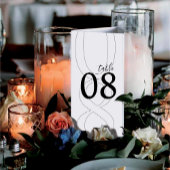 White Simple Modern Tri-Fold Wedding Menu ポスター