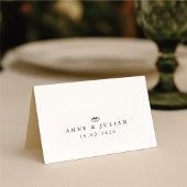 White Simple Modern Wedding Calligraphy テーブルナンバー